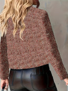 Women Short Blazer Gold Button - Image 5