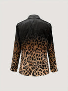 Women's Leopard Print Tailored Blazer - Image 5