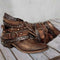 Botins de estilo western para senhora com tiras de fivela e correntes