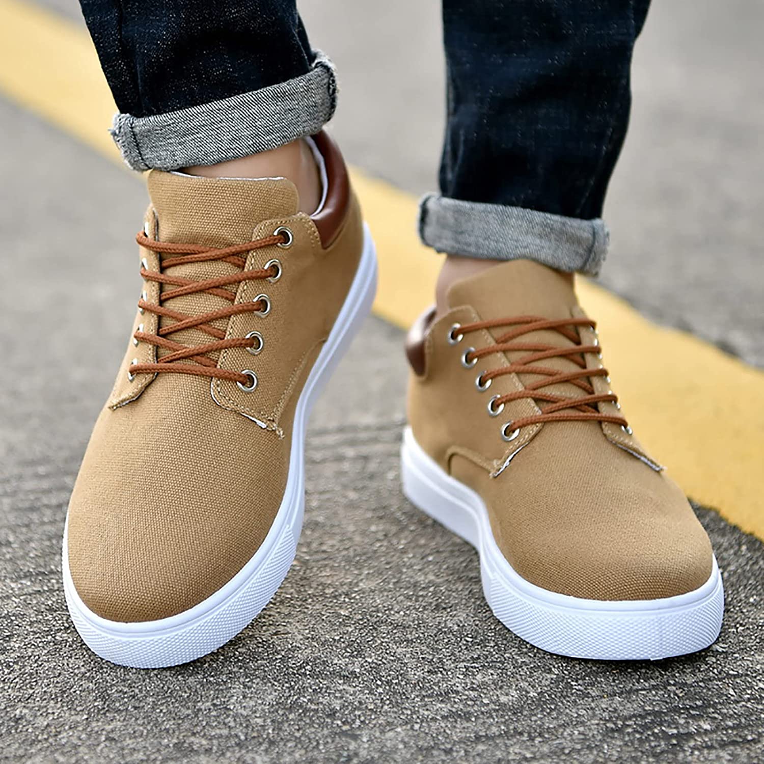 Men's Canvas Sneakers Casual Comfortable Shoes - Image 18