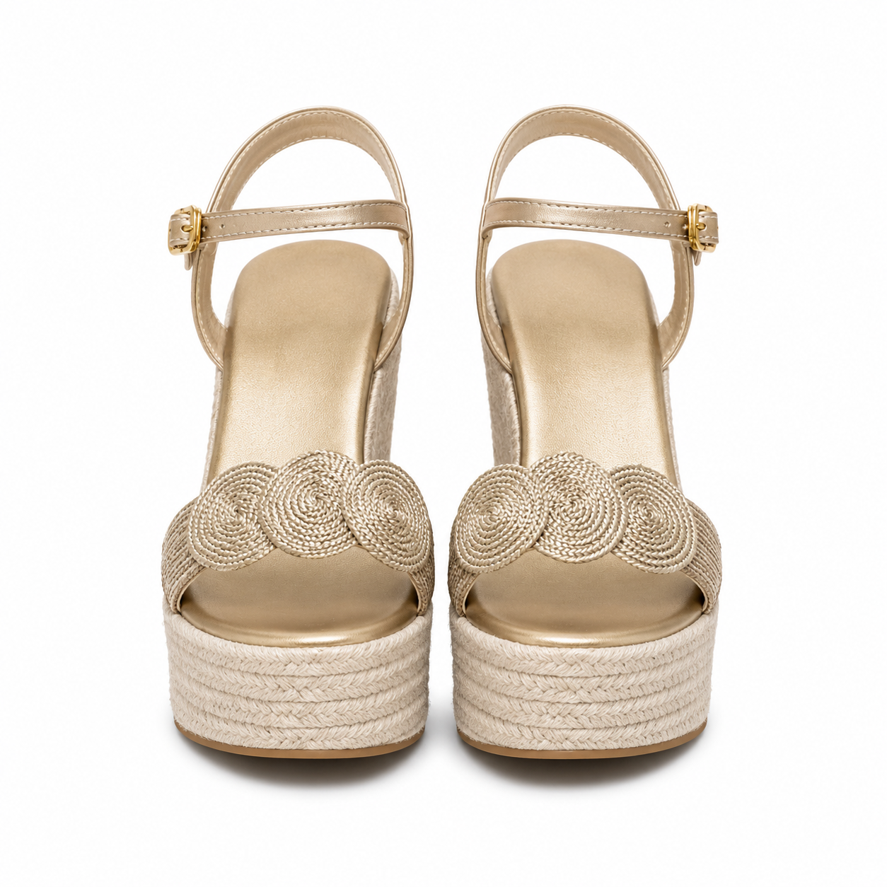 Women's Espadrille Wedge Sandals Platform Ankle Strap Cushioned - Image 6