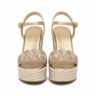 Women's Espadrille Wedge Sandals Platform Ankle Strap Cushioned - Image 6