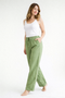 Women Linen High Waist Wide Leg Pants