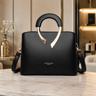 Women Leather Handbag Elegant Tote Shoulder Bag - Image 3