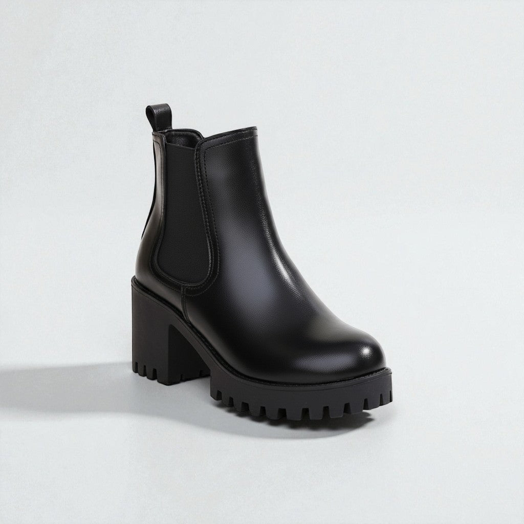 Women's Chunky Lug Sole Chelsea Boots