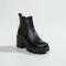 Bottines Chelsea pour femme à semelle crantée épaisse