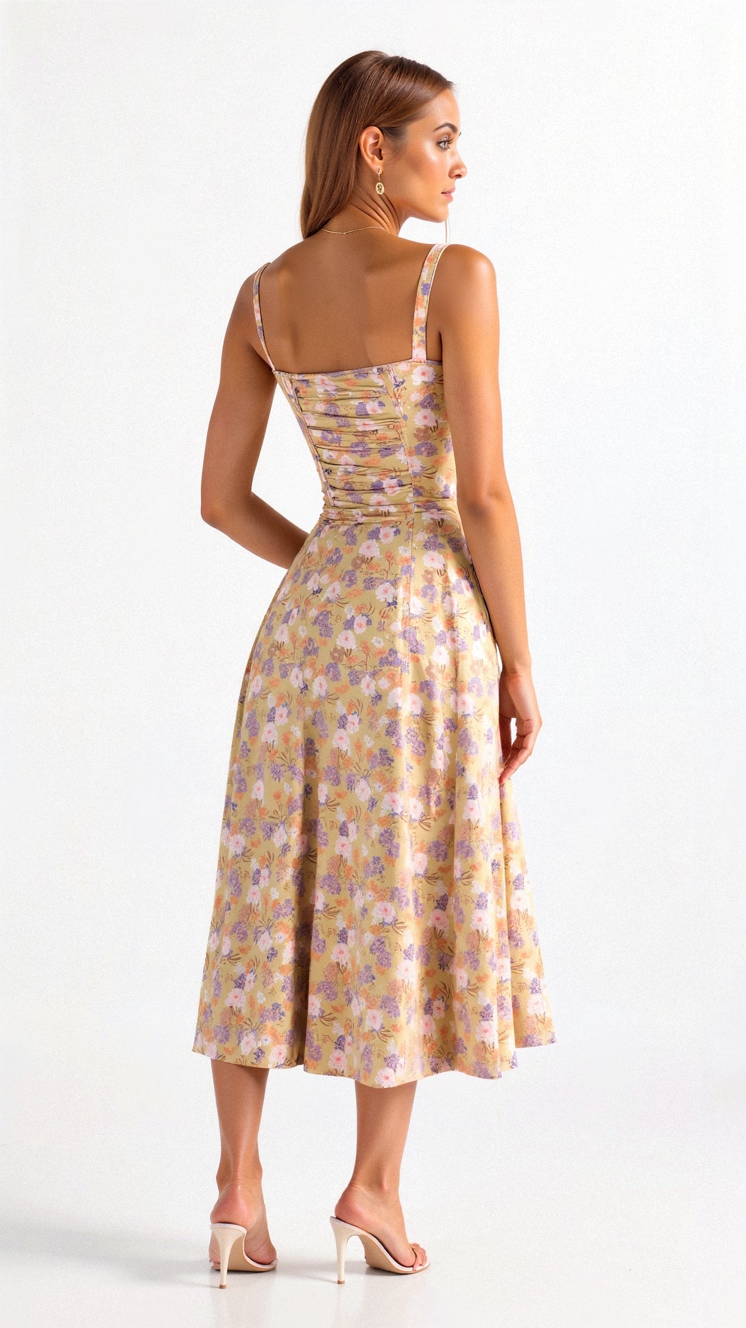 Cerene | Women’s Floral Midi Dress - Image 2