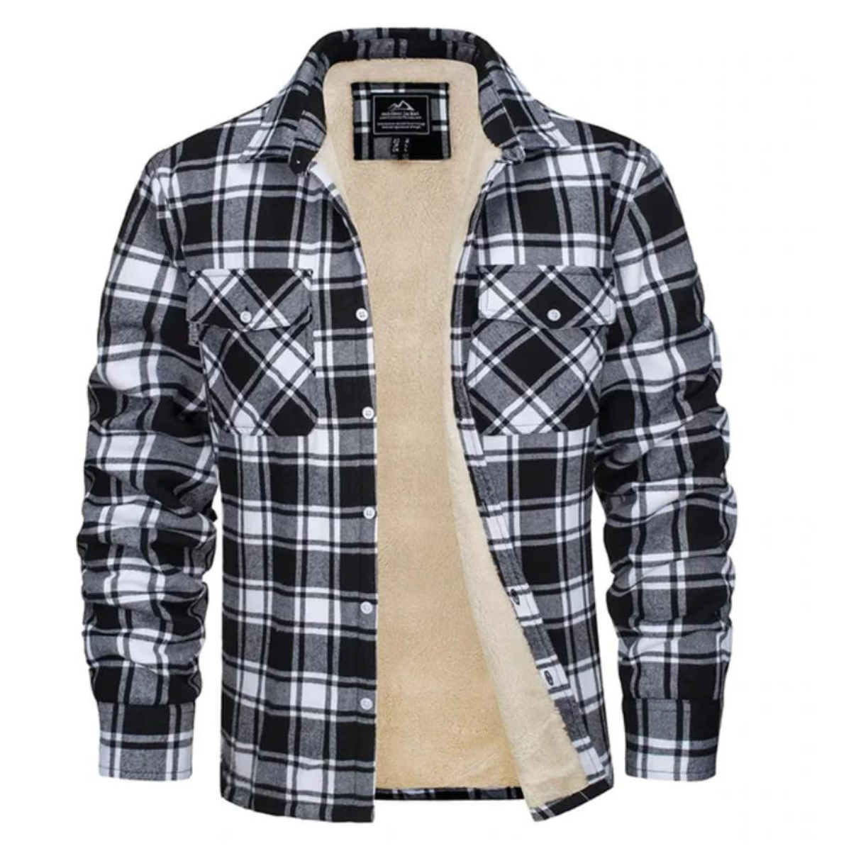 Heren Vest met Ruitpatroon en Fleece Voering - Image 7