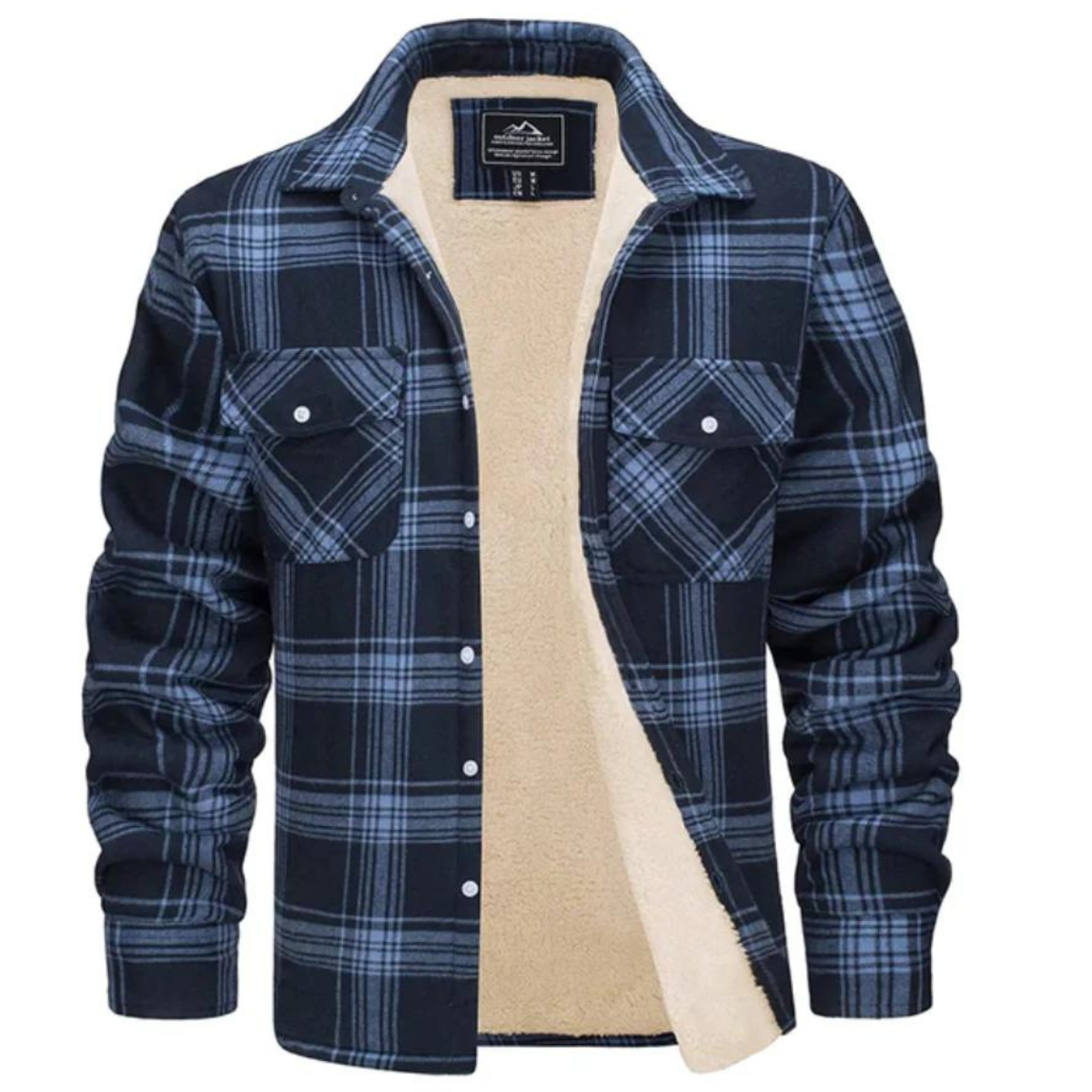 Heren Vest met Ruitpatroon en Fleece Voering - Image 9