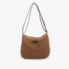 Women Straw Shoulder Bag Vegan Leather Strap - Image 11