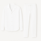 Men Linen Pajama Set 2 Piece Shirt Pants - Image 3