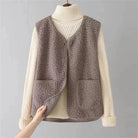 Women's button-down sleeveless vest - Image 3