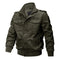 Men's Utility Jacket with Multiple Pockets and High Collar
