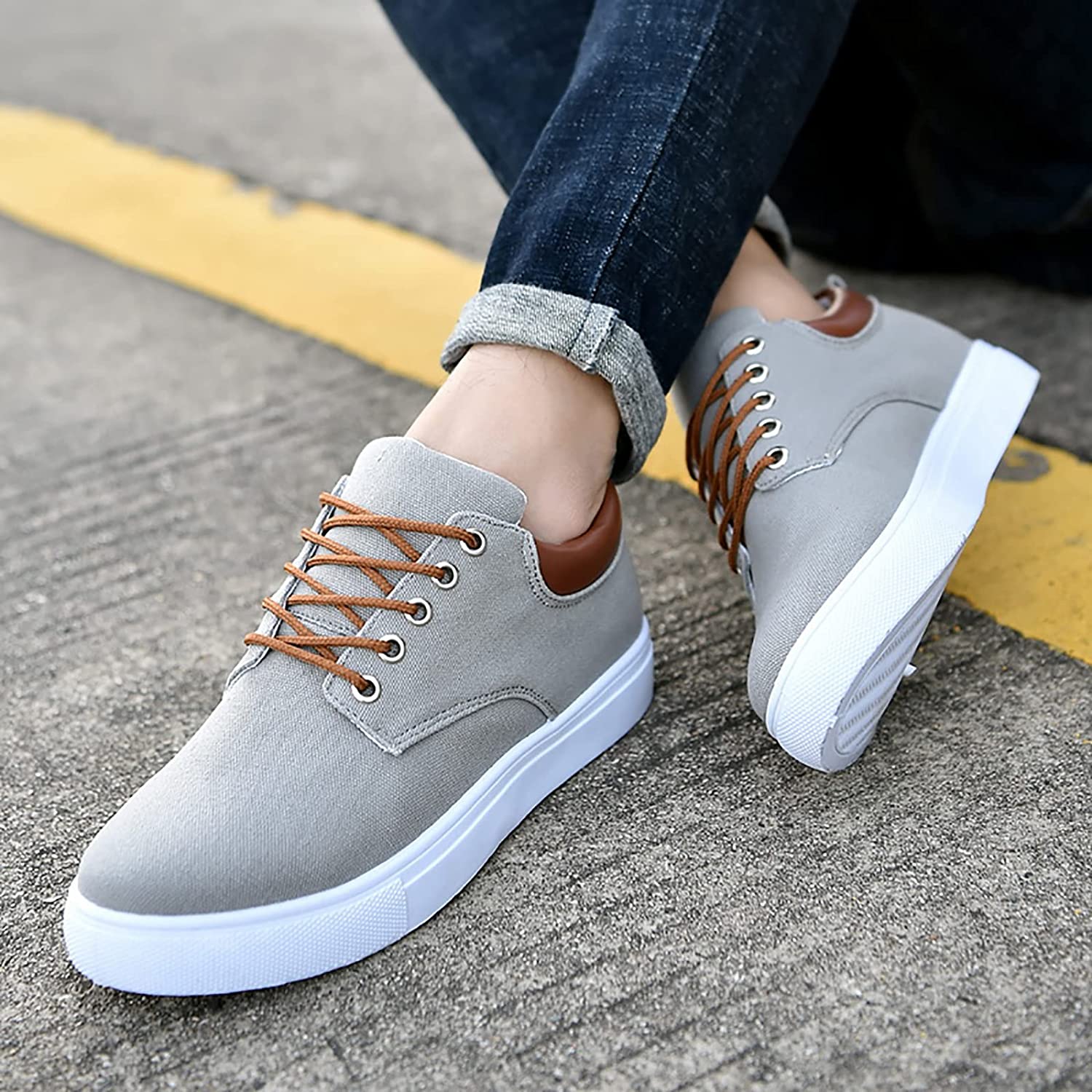 Men's Canvas Sneakers Casual Comfortable Shoes - Image 13