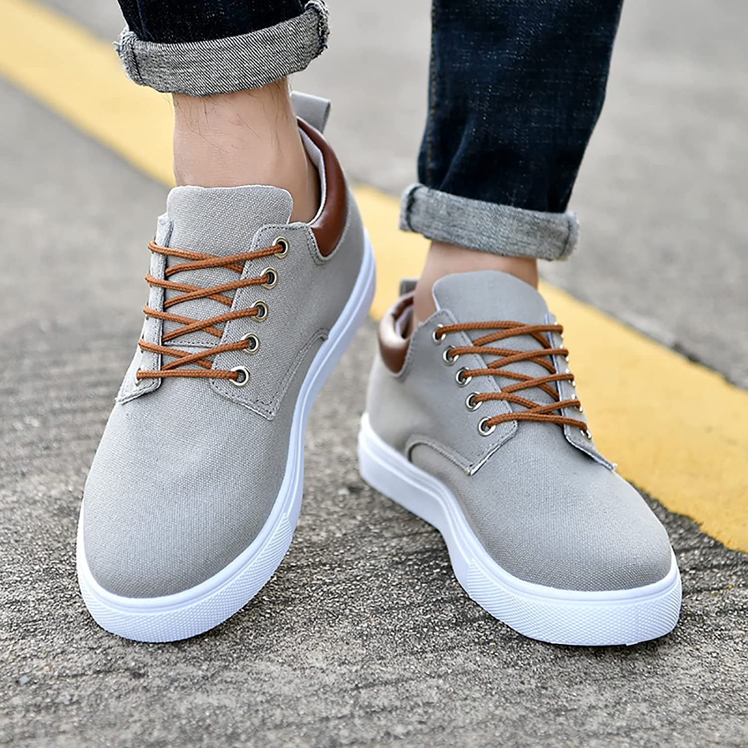 Men's Canvas Sneakers Casual Comfortable Shoes - Image 12