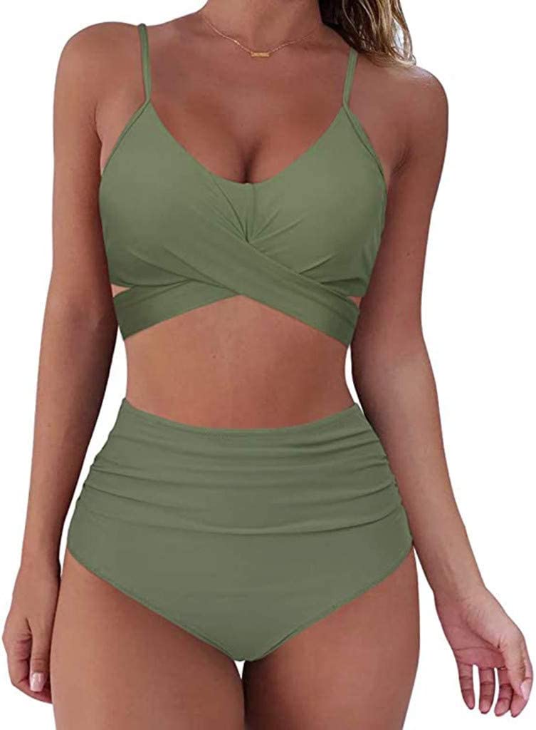 Women Colorful High Waisted Bikini Set - Image 14