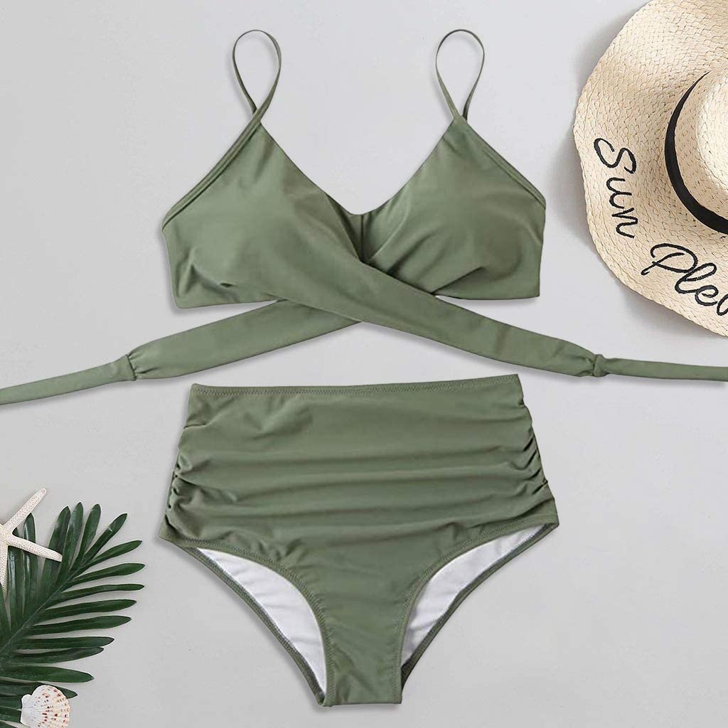 Women Colorful High Waisted Bikini Set - Image 15