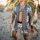 Men's Hawaiian Shirt and Shorts Set Tropical Two Piece Summer