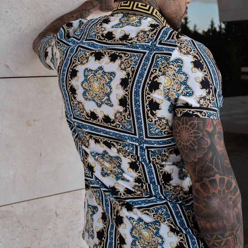 Men's Hawaiian Shirt and Shorts Set Tropical Two Piece Summer - Image 4