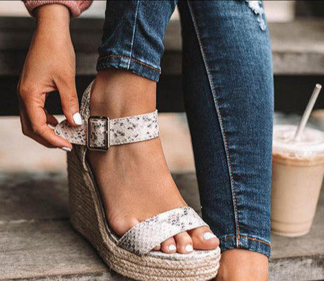 Women's Orthopedic Wedge Sandals Arch Support Comfortable Heels - Image 3