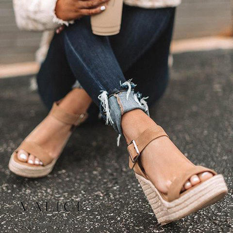 Women's Orthopedic Wedge Sandals Arch Support Comfortable Heels - Image 2