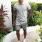 Men's Polo Shirt Shorts Matching Two Piece Summer Set