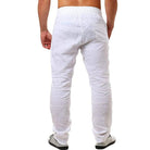 Men's Linen Pants Lightweight Summer Trousers Relaxed Fit - Image 10