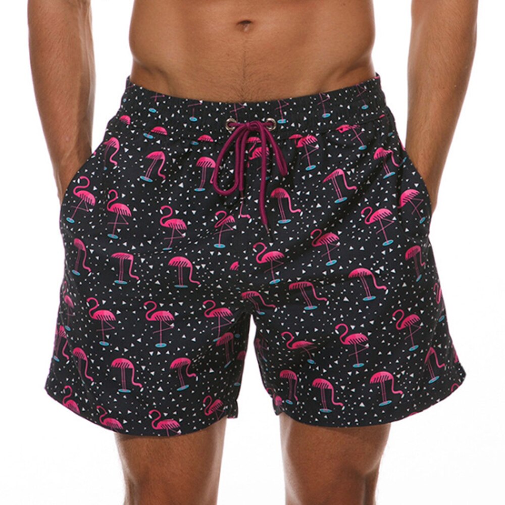 Men's Quick Dry Patterned Swim Trunks - Image 7