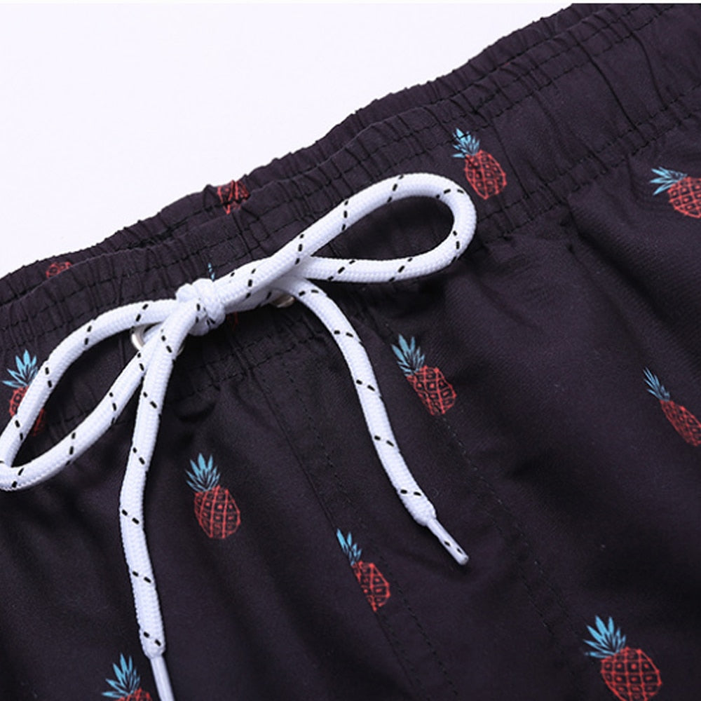 Men's Quick Dry Patterned Swim Trunks - Image 2