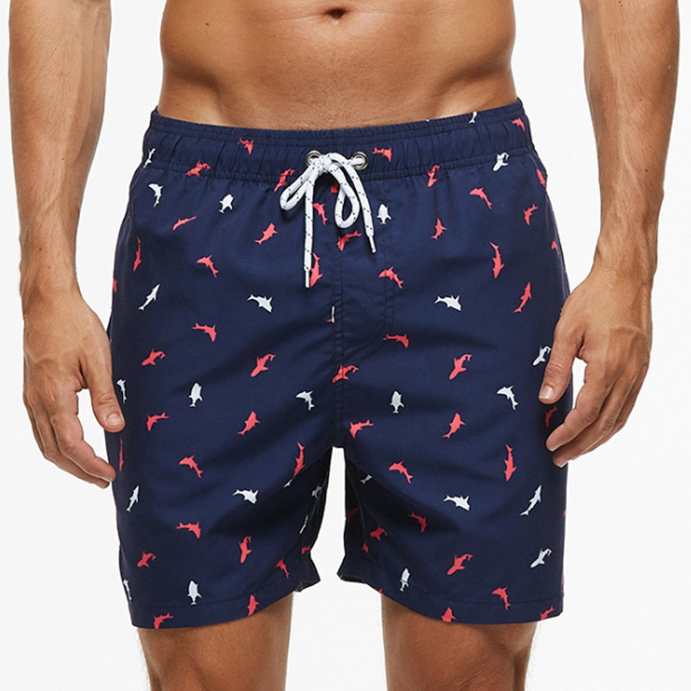 Men's Quick Dry Patterned Swim Trunks - Image 11