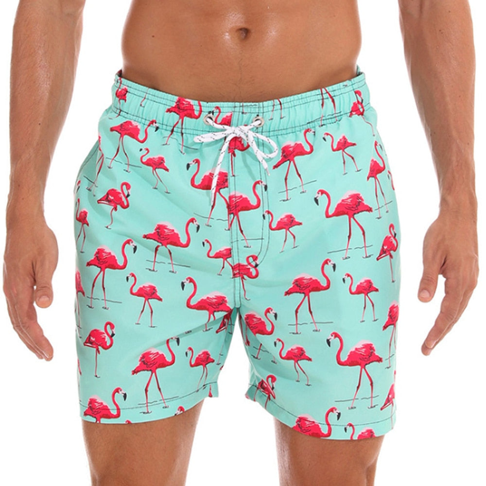 Men's Quick Dry Patterned Swim Trunks - Image 8