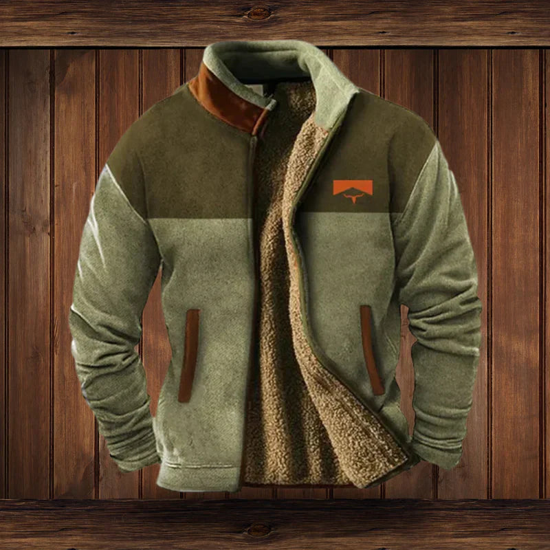 Heren Warme Teddy Vest met Rits en Vintage Ontwerp - Image 5