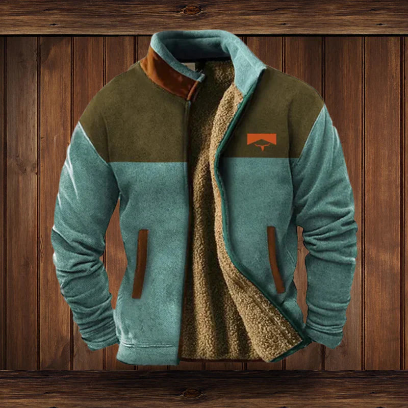 Heren Warme Teddy Vest met Rits en Vintage Ontwerp - Image 6