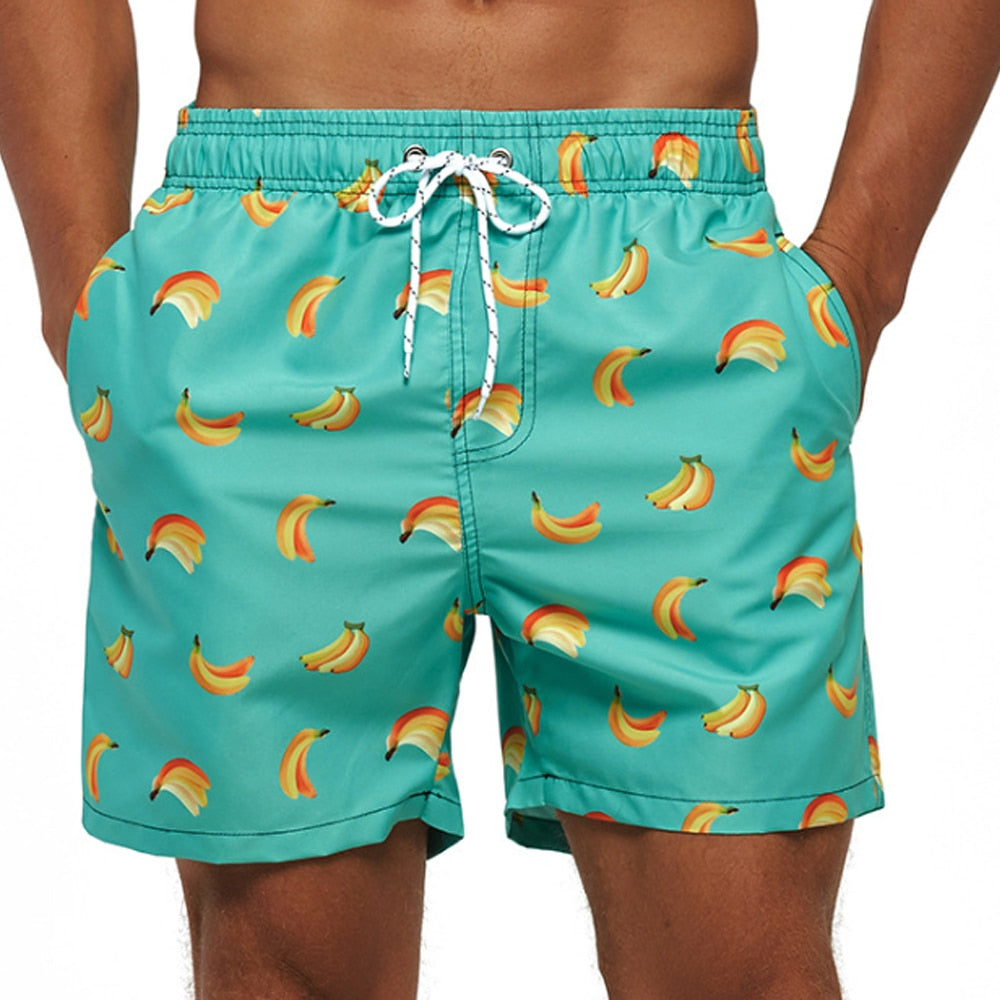 Men's Quick Dry Patterned Swim Trunks - Image 13