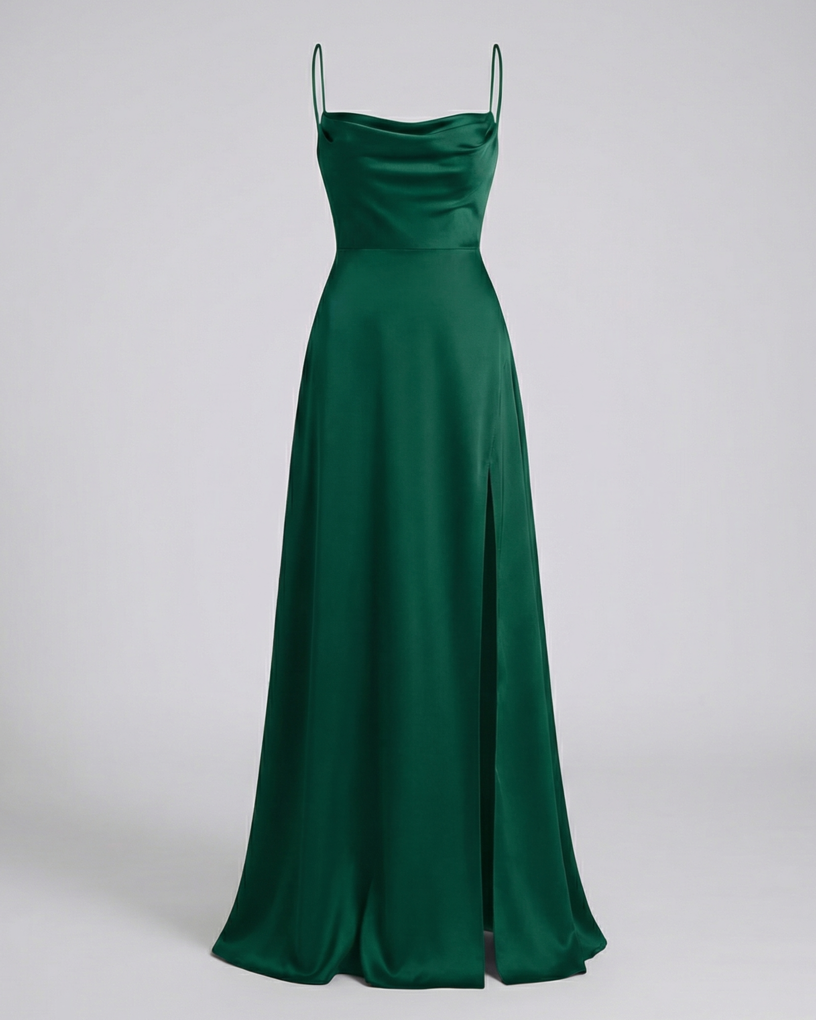 Women Satin Cowl Neck Maxi Dress Formal Evening - Image 7