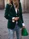 Damenblazer mit einem Knopf und goldenen Details