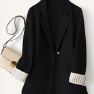 Women's Tailored Striped Cuff Blazer - Image 3