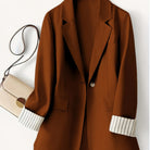 Women's Tailored Striped Cuff Blazer - Image 6