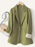 Women's Tailored Striped Cuff Blazer