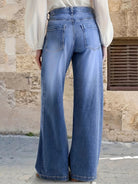 Women High Waisted Wide Leg Jeans Denim