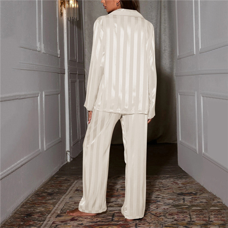 Women Silk Pajama Set Luxury Mulberry Sleepwear - Image 9