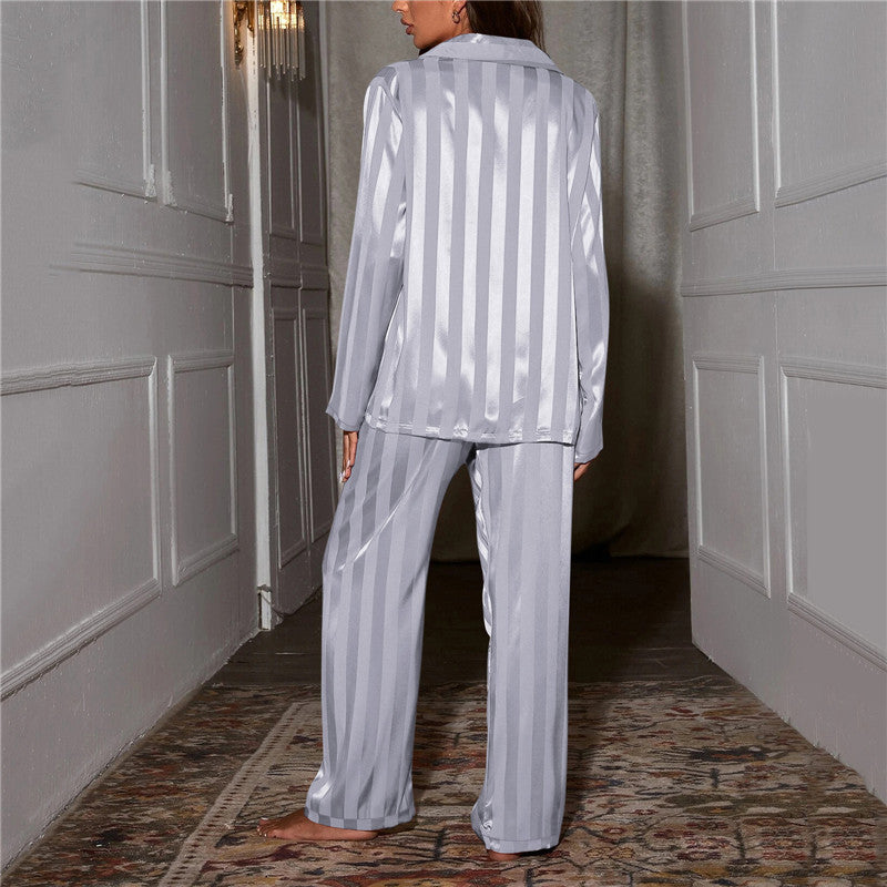 Women Silk Pajama Set Luxury Mulberry Sleepwear - Image 6