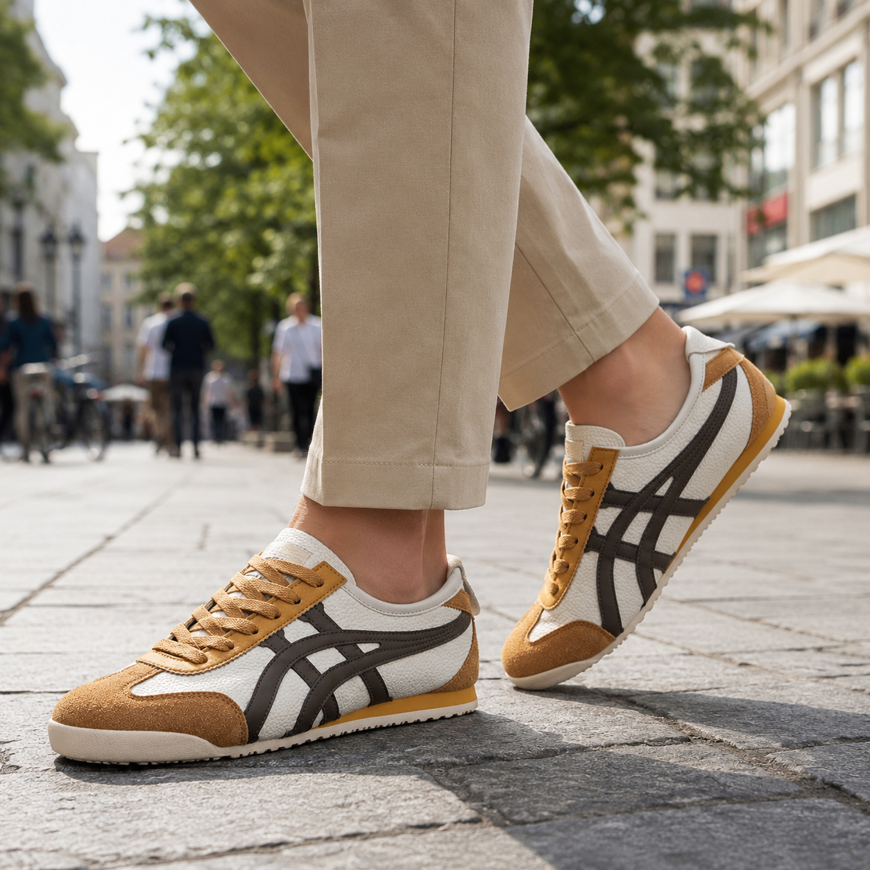 Men's Geometric Retro Sneakers Colorful Pattern Casual