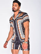 Men's Hawaiian Shirt and Shorts Set Tropical Two Piece Summer - Image 8