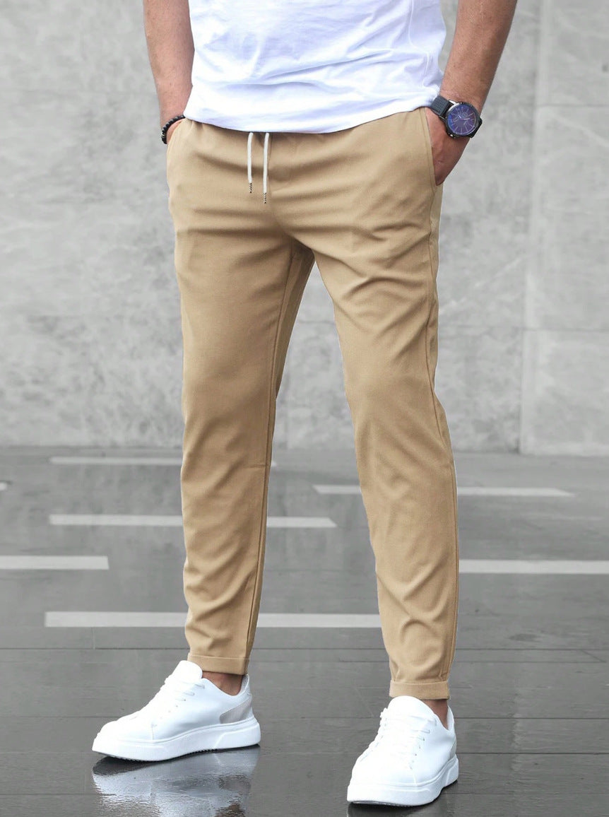 Men's Elastic Waist Stretch Casual Pants - Image 5