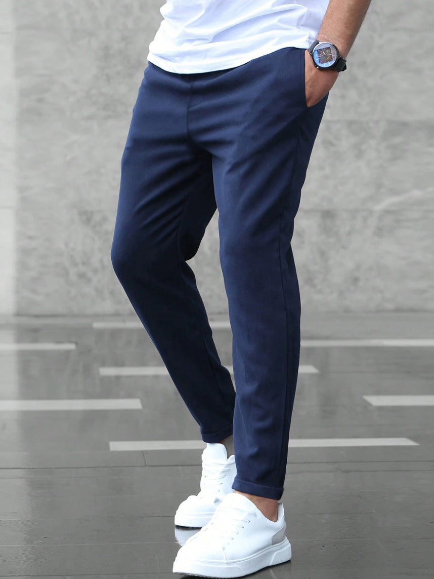 Men's Elastic Waist Stretch Casual Pants - Image 6
