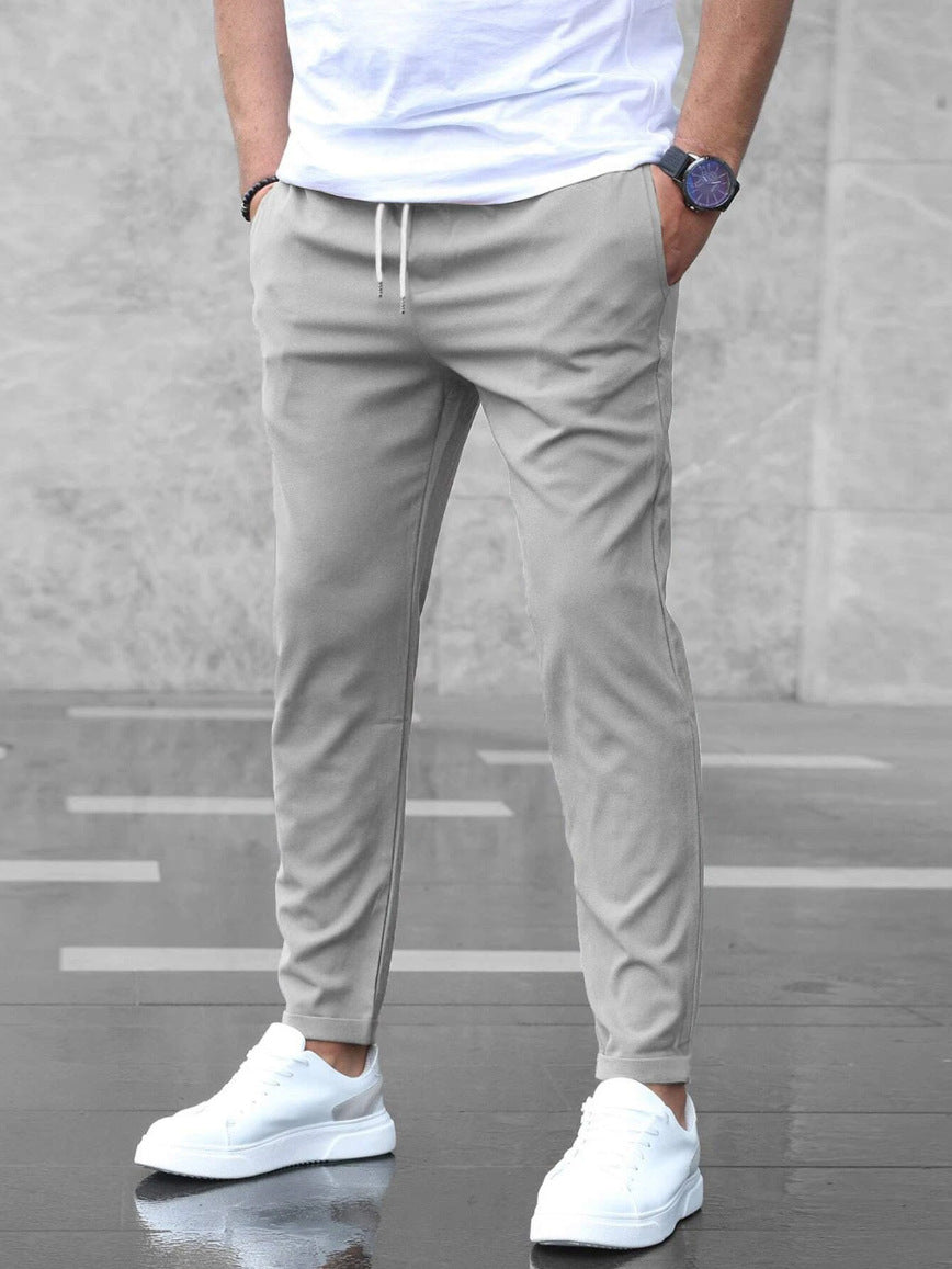 Men's Elastic Waist Stretch Casual Pants - Image 2