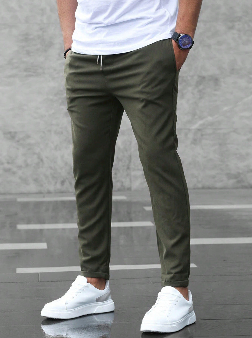 Men's Elastic Waist Stretch Casual Pants - Image 3