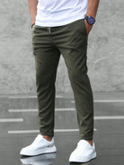 Men's Elastic Waist Stretch Casual Pants - Image 3