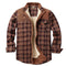 Men's Plaid Flannel Teddy-Lined Jacket